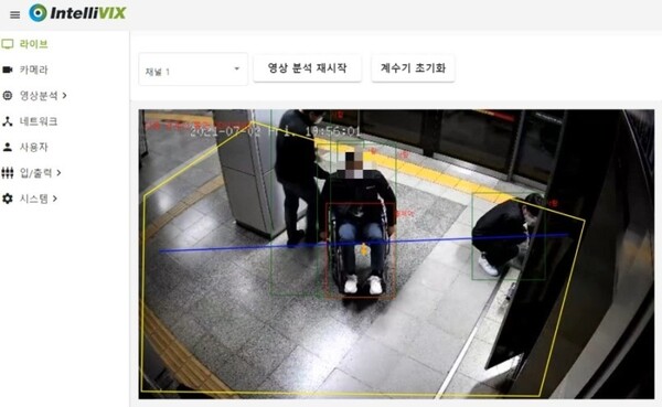 국내 비전 AI 기업 인텔리빅스는 지난해 말부터 일본 지하철에서 AI 기반 교통약자를 보조할 수 있는 '교통약자 분석 AI' 기술을 제공하고 있다. /인텔리빅스