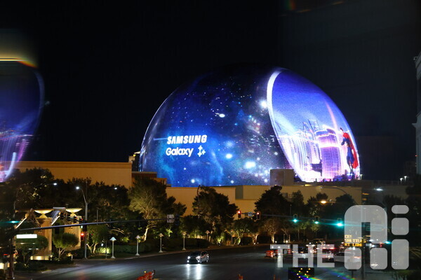 CES 2024가 열린 라스베이거스에 위치한 세계 최대 구형 공연장 ‘스피어(Sphere)’의 모습. /THE AI