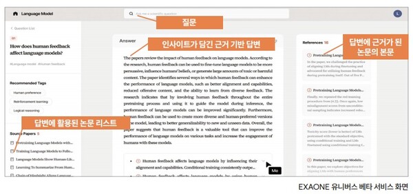 LG AI연구원이 AI가 근거 기반 답변을 할 수 있게 연구한 사례, / LG AI 윤리 책무성 보고서 캡처