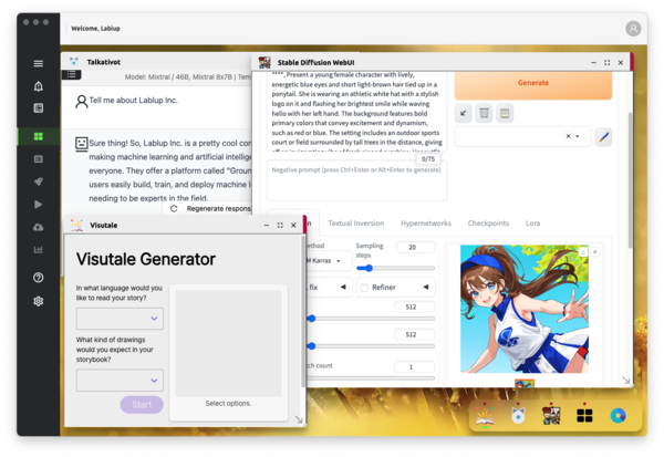 래블업이 MWC 2024에서 AI 애플리케이션 통합 플랫폼인 ‘GenAI 데스크톱’을 선보인다. /래블업