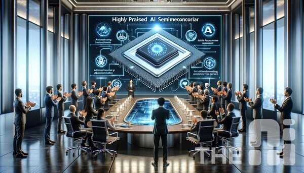 AI 반도체 시장을 선점하려는 경쟁이 과열되고 있다. /GPT-4로 그린 이미지.