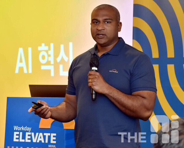 쉐인 루크(Shane Luke) 워크데이 AI·ML 기술 총괄 부사장은 워크데이가 제공하는 AI 솔루션의 신뢰도를 강조했다. /워크데이