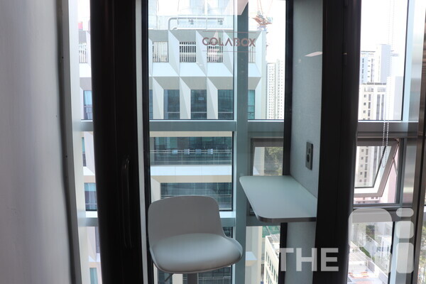 위세아이텍은 직원들이 화상회의를 하거나 통화를 할 수 있도록 방음시설을 갖춘 공간도 마련했다. /김동원 기자