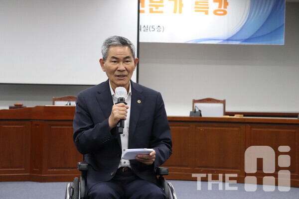 서용규 광주광역시의회 부의장은 “AI 관련 국제법을 이해하고 더 나은 행정 서비스를 고민하고 실천할 수 있는 계기가 되기를 바란다”고 말했다. /김동원 기자