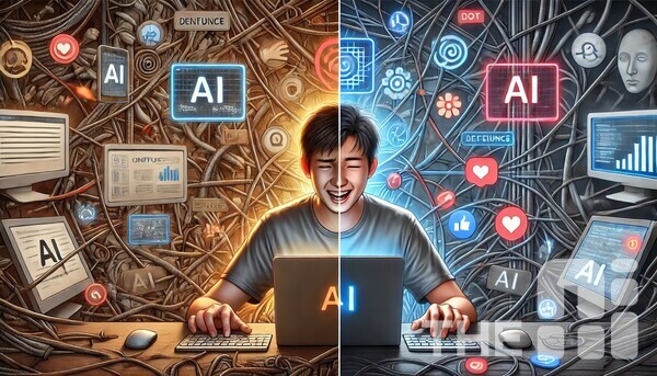 앞으로 AI 경쟁력은 사용자 편의성에 달렸다는 조언이 계속 나오고 있다. /일러스트=챗GPT 달리3