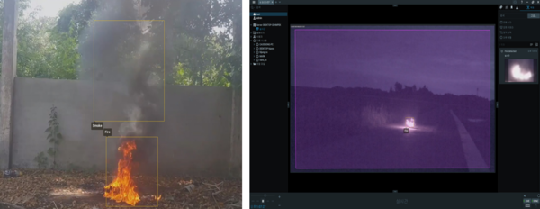 비젼인은 10월 23일부터 25일까지 일산 킨텍스 제2전시관에서 열리는 ‘THE AI SHOW 2024(TAS 2024)’에 참가해 지능형 CCTV와 화재 감지 AI 기술을 포함한 다양한 솔루션을 공개할 예정이다. 사진은 비젼인의 화재 감지 솔루션. /비젼인