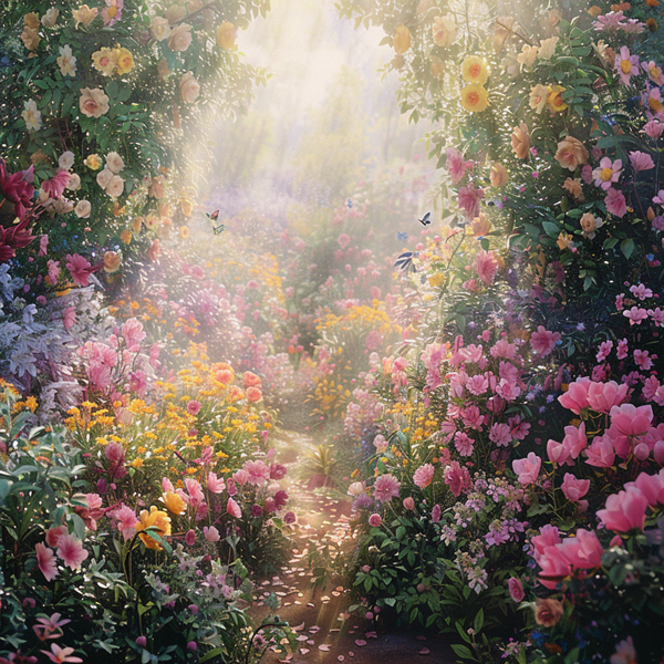 햇살 정원, 메세나 작가.