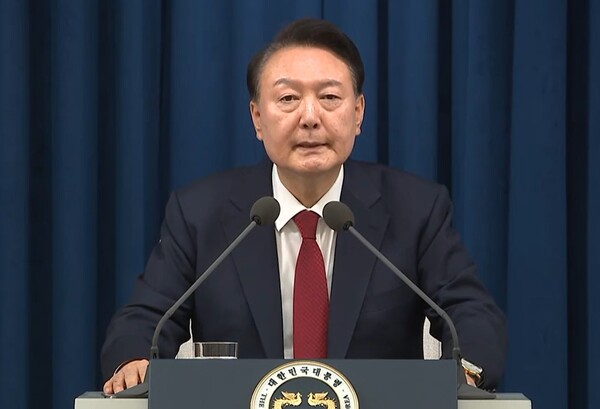 윤석열 대통령이 긴급 담화를 통해 비상계엄을 선포했다. /KTV 캡처