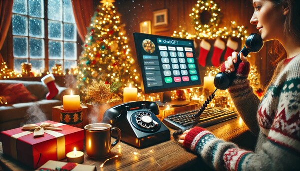 오픈AI가 스마트폰이 아닌 일반 전화에서 챗GPT를 이용할 수 있는 기능을 출시했다. /일러스트=챗GPT 달리