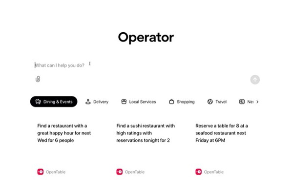 오픈AI가 23일(현지시각) AI 에이전트 모델 ‘오퍼레이터’를 일부 구독자에게 공개한다고 밝혔다. /오픈AI 유튜브 캡처