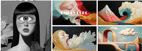 루다(RUDA) 작가와 'Empty Echo' 이미지