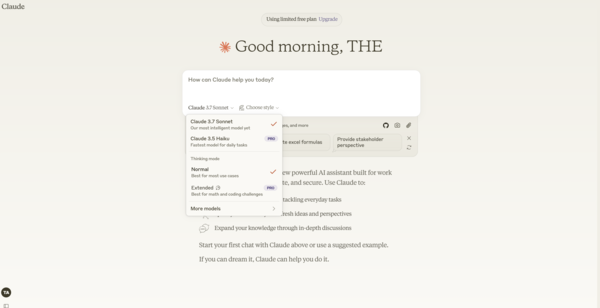 앤트로픽이 출시한 ‘클로드 3.7 소네트’는 아마존 베드록에서 제공된다. /클로드 AI 홈페이지 캡처
