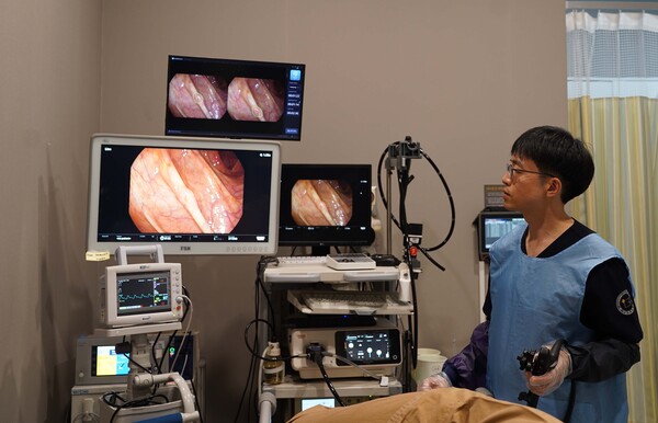 강남지인병원에 웨이센 웨이메드 엔도가 사용되고 있는 모습. /웨이센