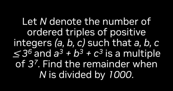 캐글이 진행한 AI 수학올림피아드에 나온 고난도 수학 문제. /엔비디아