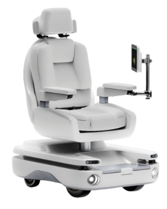 고성이 인공지능(AI)을 탑재한 신개념 이동 보조기기 ‘스마트체어’를 선보였다. /고성