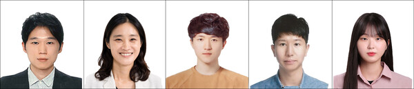 (왼쪽부터) 조준 GIST 의생명공학과  교수, 이미혜 순천향대 순천향의생명연구원 교수, 윤대화 GIST 학생, 김보선  순천향대 학생, 정다희 GIST 학생. /GIST