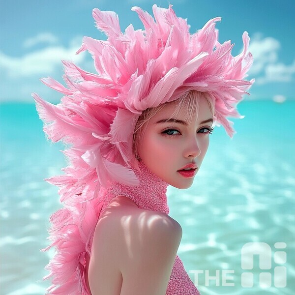 혜서늬 작가의 작품 ‘블루 아래 핑크(Pink under blue)’ /혜서늬 작가