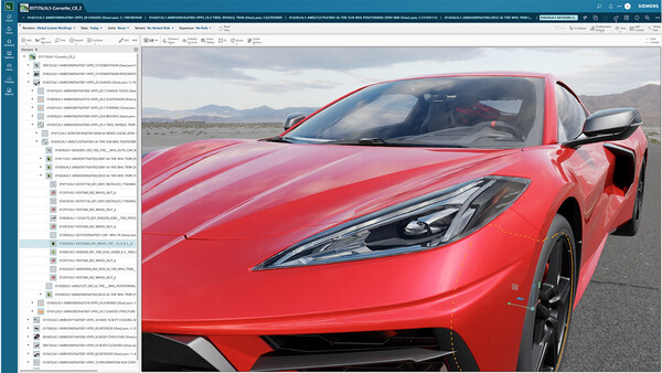 지멘스는 엔비디아 옴니버스 플랫폼과 가속화 컴퓨팅을 Teamcenter에 도입한 Teamcenter Digital Reality Viewer를 선보였다. 이 솔루션은 엔지니어링과 제조 분야에서 널리 사용되는 복잡한 대규모 데이터 세트의 사실적인 고품질, 고성능 시각화를 지원한다. /지멘스