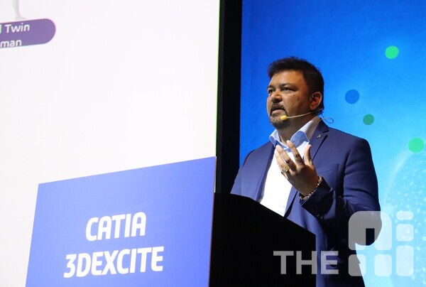 마노하 프라부(Manohar Prabhu) CATIA 엔지니어링 IPC 디렉터는 “AI를 제대로 활용하려면 견고하고 진정한 데이터베이스가 필요하다”면서 “사용자들이 이미 CATIA로 만들어온 제품 정보는 바로 그 토대가 되고 있다”고 말했다. /김동원 기자 