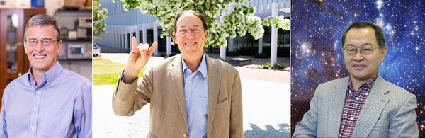 (왼쪽부터) 존 로저스 미국 노스웨스턴대 교수, 그레그 로서멜 미국 노스캐롤라이나 주립대 교수, 최상혁 미국 NASA 랭글리 리서치센터 박사는 항공우주공학과. /KAIST