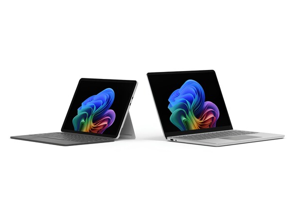 새로운 Copilot+ PC 서피스 랩탑 13인치(오른쪽) 및 서피스 프로 12인치. /마이크로소프트