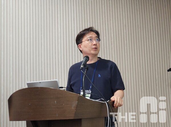 심재영 UNIST 인공지능대학원장은 울산교통관리센터와 협력해 개발 중인 교통 AI 시스템을 발표했다. /김동원 기자