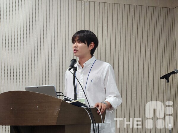 성균관대 인공지능대학원 석사과정 권동욱 연구원은 “CRUD 전체를 자연어로 수행할 수 있는 시스템을 개발하고 있다”고 했다. /김동원 기자