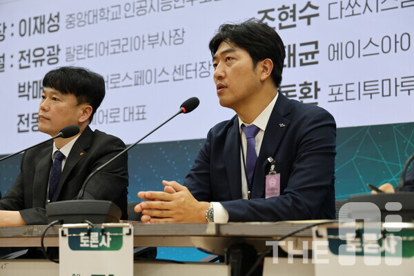  전태균 대표는 “중소기업들이 수년간 개발한 기술을 헐값에 넘기고 방산 레퍼런스 만들기 위해 매출도 거의 못 만드는 형태로 사업에 참여하고 있다”고 토로했다. /김동원 기자