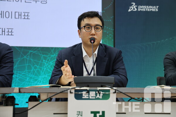 전동근 퀀텀에어로 대표는“군에서도 오픈 마인드로 열심히 하고 있고, 소프트웨어 중심의 RFP로 바뀌는 것에 공감하고 있다”고 격려했다. /김동원 기자