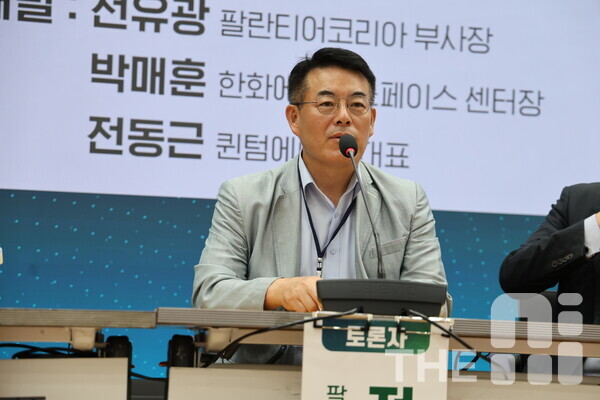 전유광 팔란티어코리아 부사장은 “한국의 30개 정도 데이터, 컴퓨터 비전, 영상 분석 업체들이 협력하면 한국형 팔란티어를 만들 수 있을 것”이라고 말했다. /김동원 기자