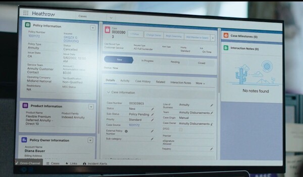 히드로공항에서 에이전트포스를 활용한 서비스를 사용하는 화면. /세일즈포스 블로그 캡처