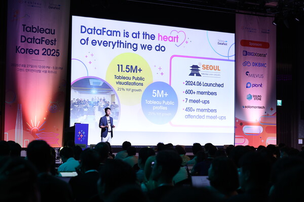 김영균 태블로 코리아 사업 총괄은 “AI 시대의 핵심 경쟁력은 데이터에서 시작된다”고 말했다. /세일즈포스