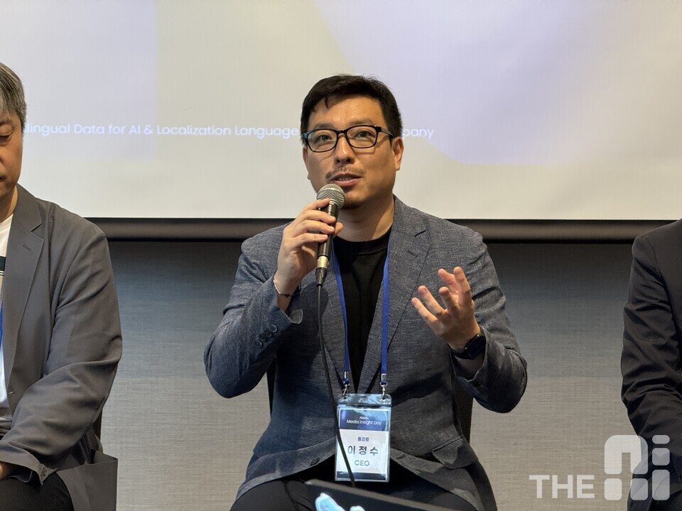이정수 플리토 CEO는 지난 13년간 쌓아온 데이터 구축 경험을 토대로 플리토는 개인화 정제 기술과 AI를 융합해 데이터를 스스로 정제하는 AI를 실현해 나가겠다고 말했다. /유덕규 기자