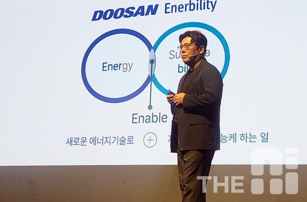 권용진 두산에너빌리티 수석은 “AI로 연간 1000명이 하루씩 해야 할 업무량이 절약될 것”이라고 말했다. /김동원 기자