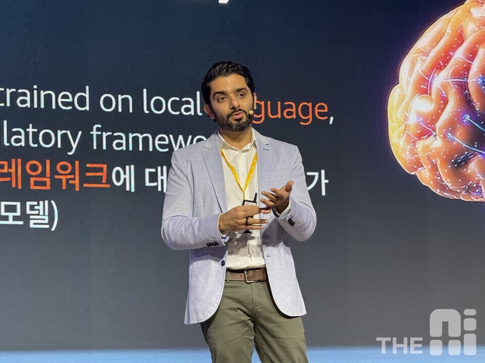 아비나브 세티(Abhinav Sethi) AWS APJ(아시아·태평양·일본) PSI 테크 총괄은 AI 개발에 있어 주권형 설계가 중요하다고 강조했다. /유덕규 기자