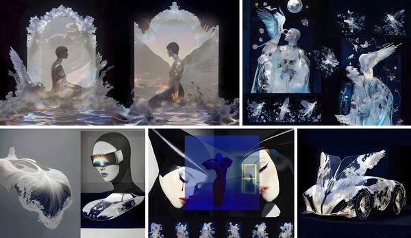 ‘한국을 대표하는 12인의 AI Artsit 展 : 미래의 결, 한국성’ 박은지 교수(AI 아티스트 ‘In-Gong’) 작품. /박은지 교수