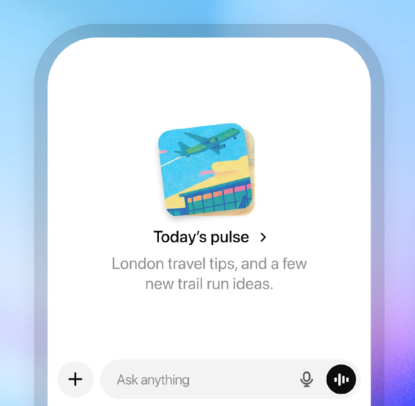 오픈AI는 챗GPT에 아침 브리핑 을 해주는 ‘펄스(Pulse)’ 기능을 새롭게 추가했다. /오픈AI 공식 블로그 캡처