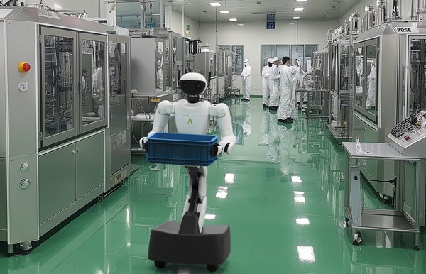 에이로봇 신제품 휠형 휴머노이드 로봇 ‘앨리스 M1’. /에이로봇 CTO(한재권 교수) 페이스북