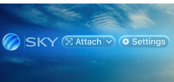 소프트웨어 애플리케이션스가 개발한  맥(Mac) 생태계 기반 인공지능(AI) 자연어 인터페이스 ‘스카이(Sky)’. /소프트웨어 애플리케이션스 유튜브 캡처
