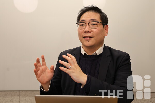 이대욱 상무는 GE헬스케어는 의료장비 공급업체에서 데이터 기반 임상 의사결정 플랫폼 기업으로의 전환을 가속화하고 있다고 설명했다. /유덕규 기자