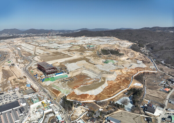 SK하이닉스 용인 반도체 클러스터 건설 현장. /SK하이닉스