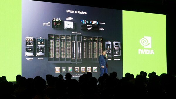 엔비디아 AI 플랫폼을 소개하는 마크 해밀턴 부사장. /서재창 기자