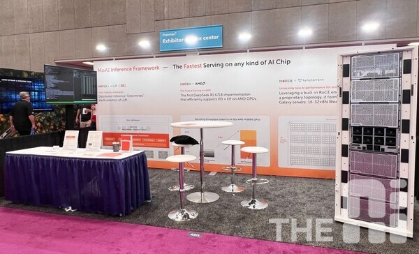 슈퍼컴퓨팅 2025에 참가한 모레 부스. /서재창 기자