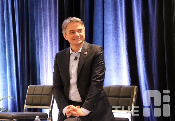 파스칼 달로즈 다쏘시스템 CEO는 “AI가 소프트웨어로 정의되는 제조업의 핵심 동력이 될 것”이라고 말했다. /김동원 기자