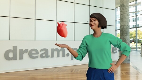 다쏘시스템이 공개한 버추얼 트윈 기반 의사 ‘엠마 트윈’의 모습. /다쏘시스템 