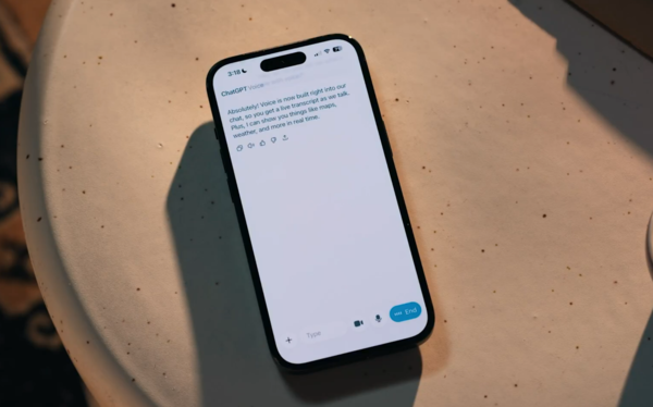 오픈AI 챗GPT 음성 모드 사용 화면. /오픈AI X 계정 캡처